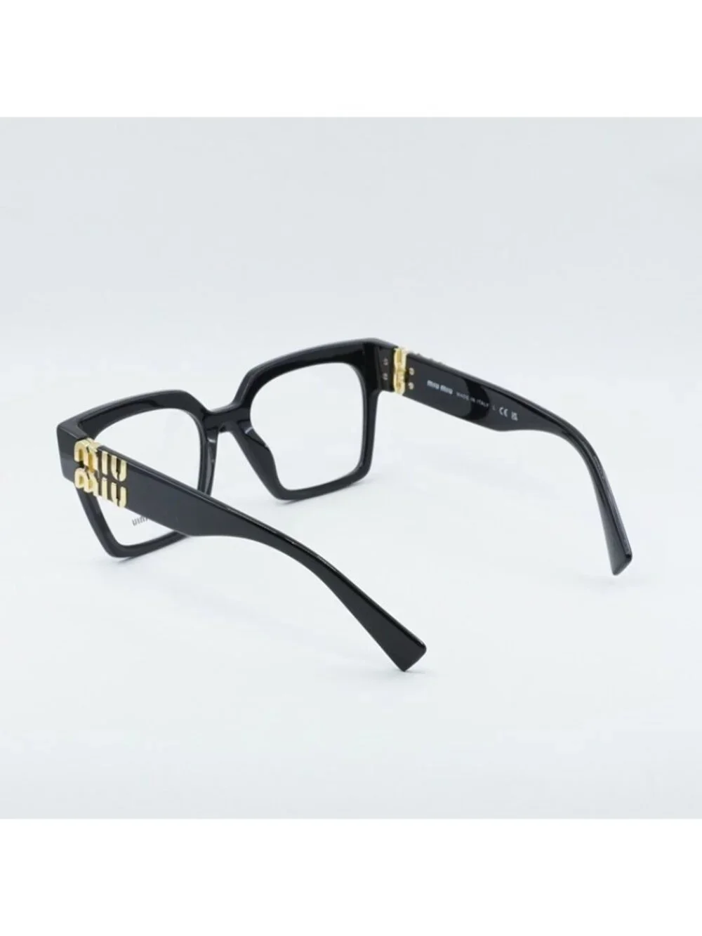 Miu Miu MU04UV 1AB1O1 Eyeglasses Black 52mm Square Frame